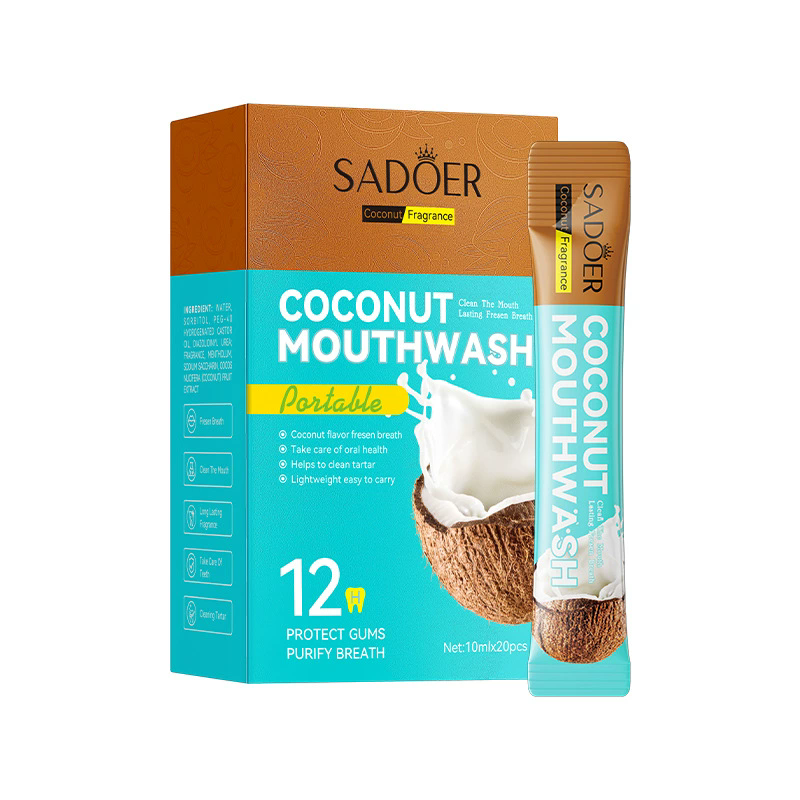 1Box 20Pcs Mouthwash Teeth Whitening Fresh Oral Portable Cleans Teeth Oral Fresh Mouthwash