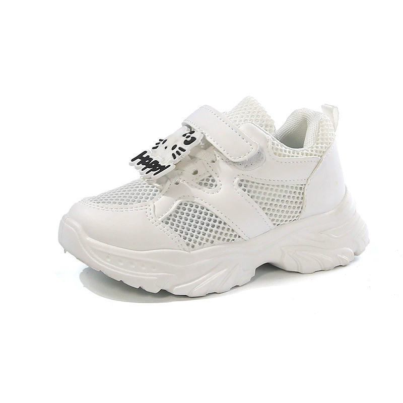 2025 Spring/Summer New Girl's Breathable Cartoon Mesh Sneakers Non slip Soft Bottom Running Shoes