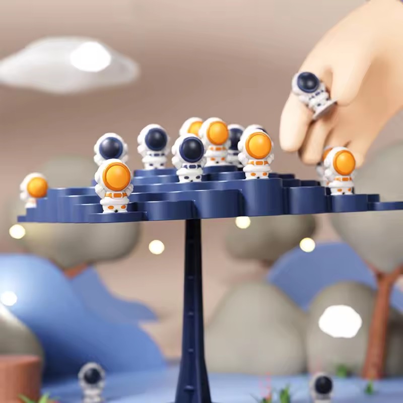 Astronaut Balance Tree for Kids, Montessori Math Toys, Balance Board Game, Parent-Child Interaction, Board Balance Game, Toy