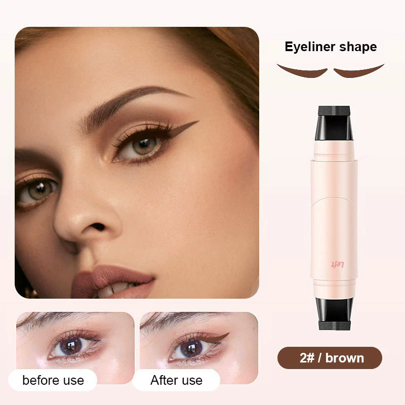Seal eyeliner durable cosmetics waterproof all-purpose liquid eyeliner eye makeup double head seal eyeliner