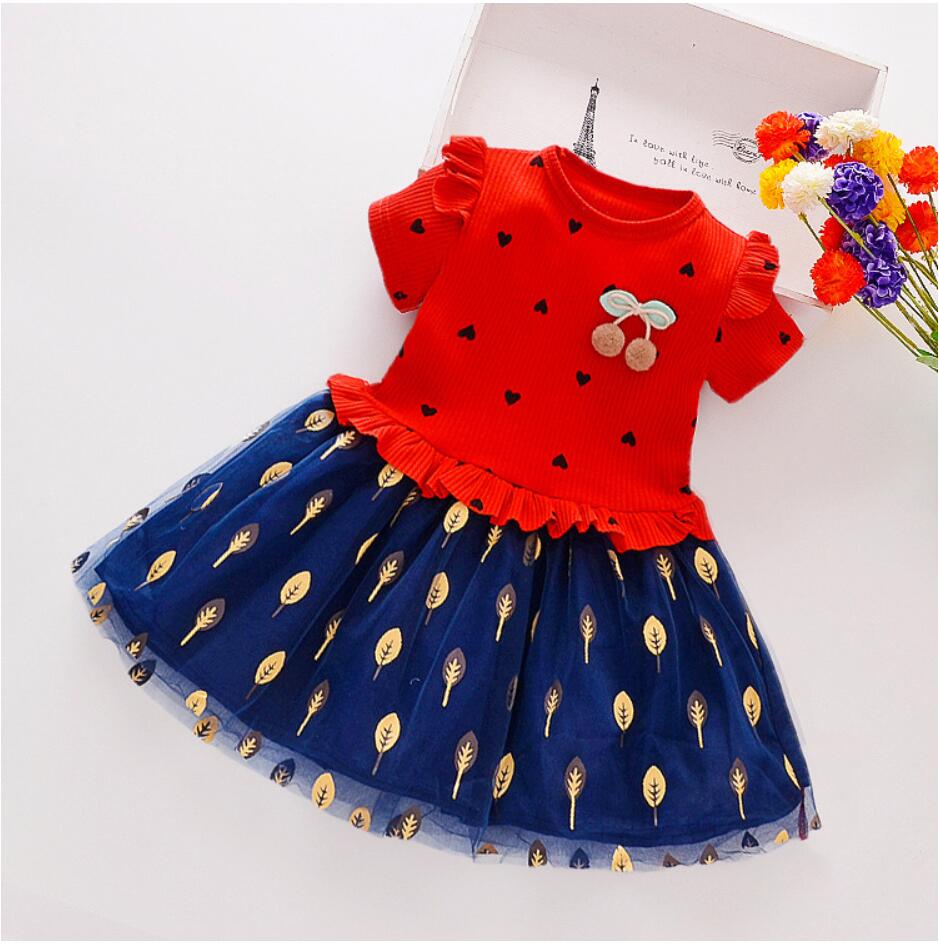 Summer Cute Toddler Baby Girls Dress Flower Fairy Princess Costume For Children Christmas Dresses Clothes