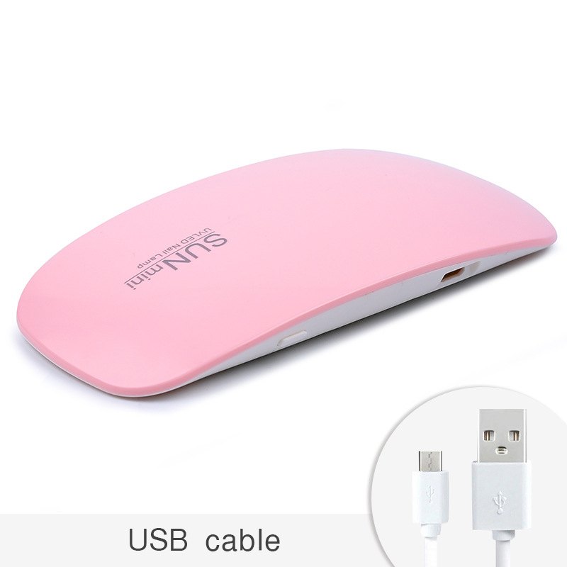 Mini nail polish glue drying lamp USB interface Folding Mini Mouse light therapy lamp LED nail enhancement lamp