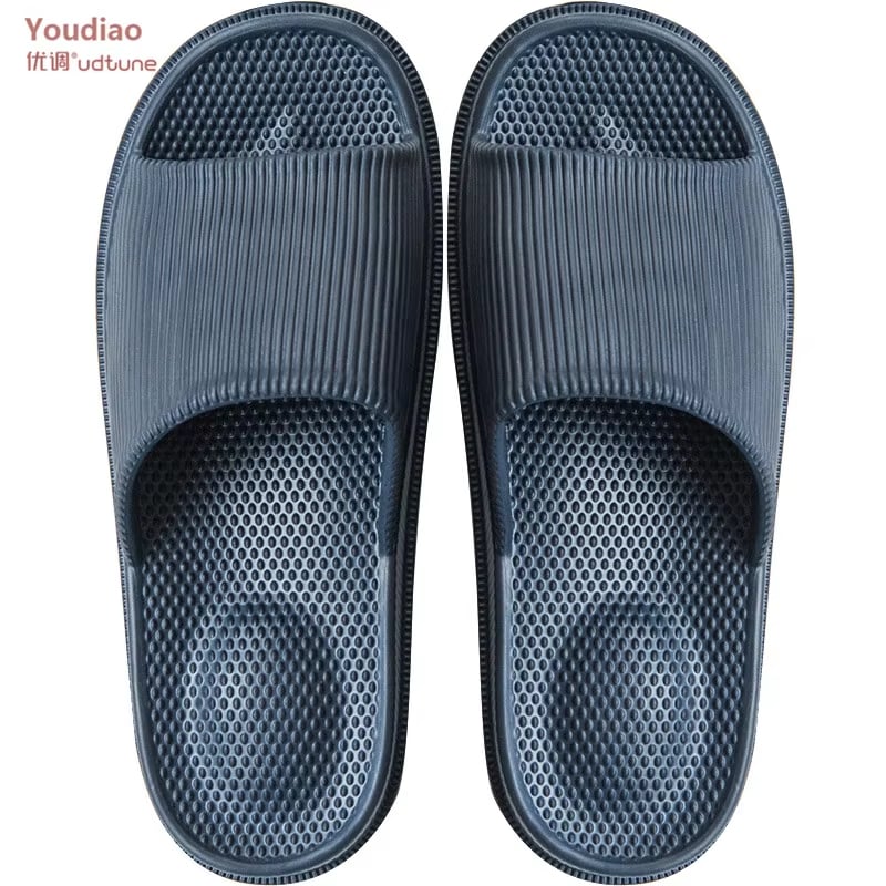 UTUNE Non-slip Massage Slippers Women EVA Indoor Slippers Light Women House Bath Shoes Man Waterproof Sandals Slides Bathroom
