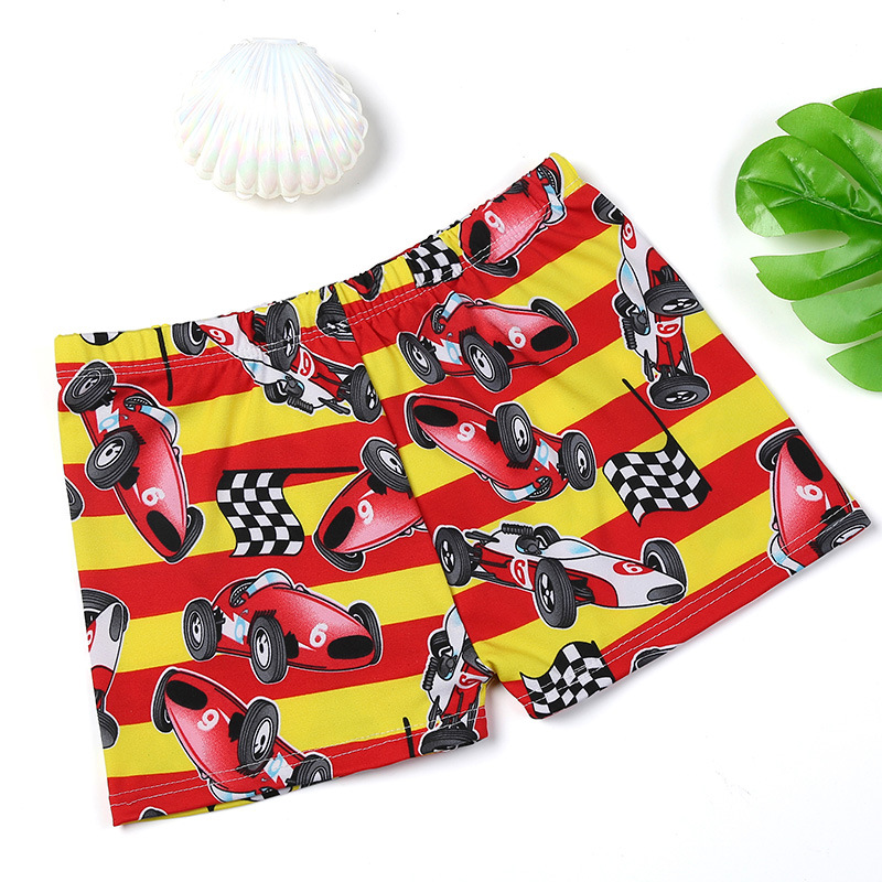 Children's swimming trunks baby swimsuit boy boxer cute cartoon shorts boy swimming trunks one size (30-65 catties)
