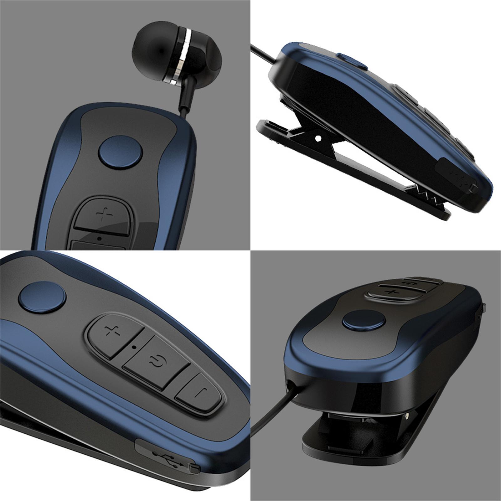 Q7 Wireless Bluetooth-compatible 5.1 Headset Vibrating Alert Wear Clip Earphone Wireless Earphone Earsets With Mic Mini Portable