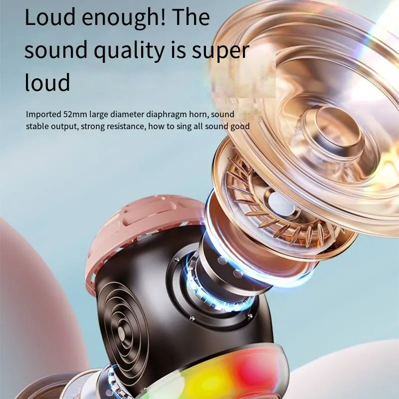 L8 New Microphone National K Song Bluetooth Home TV Children Singing Wireless Microphone Sound Integration Microphone