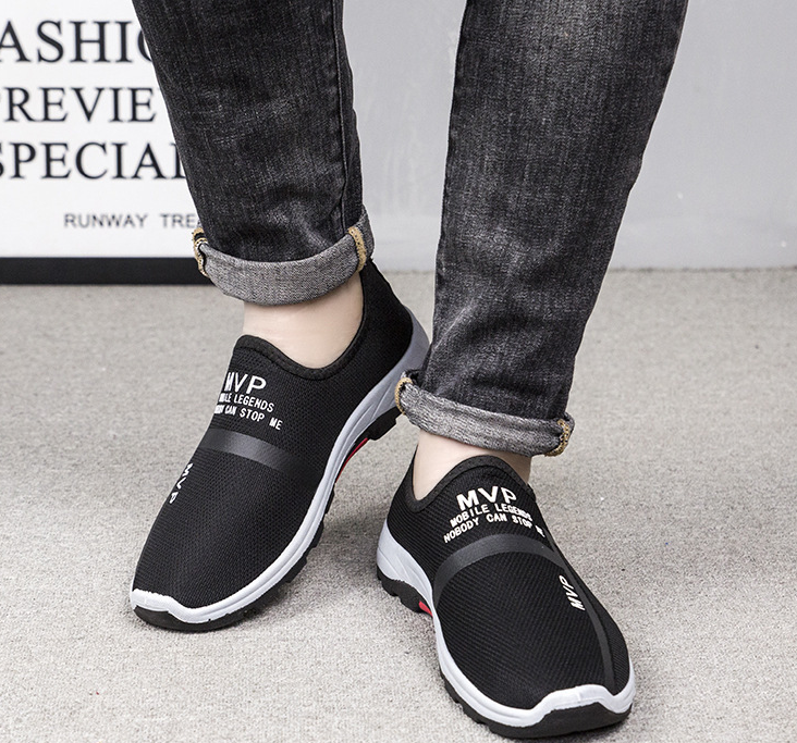 Men's soft soled anti-skid breathable casual old Beijing cloth shoes and work