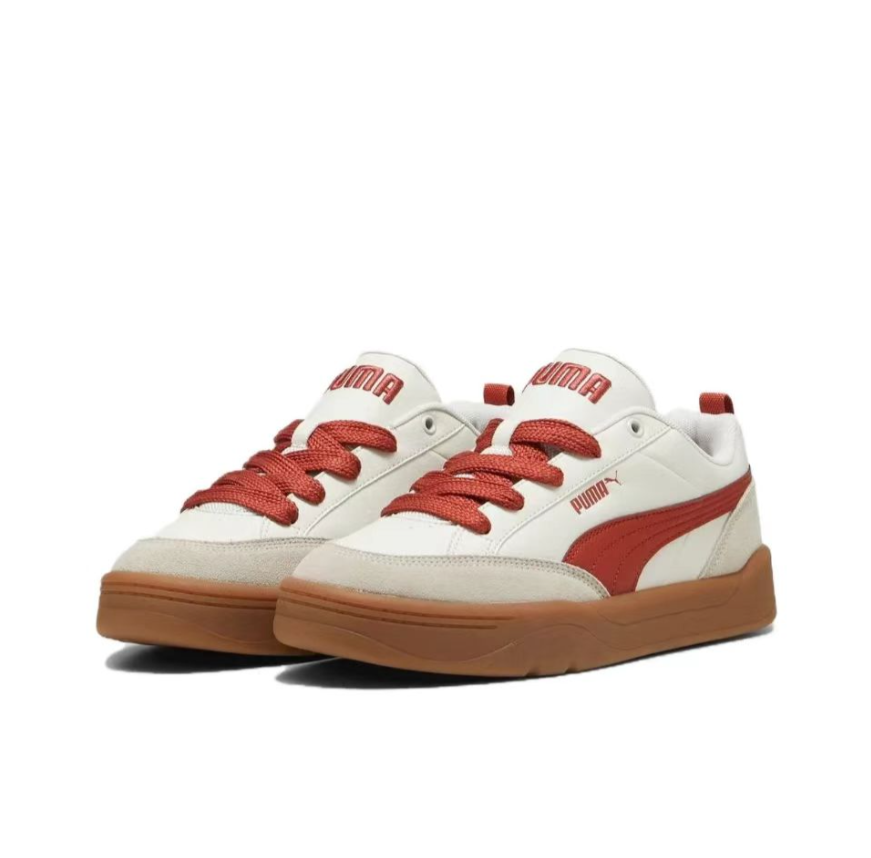 Puma's new Park Lifestyle comfortable, lightweight, versatile, non slip leather low cut casual board shoes
