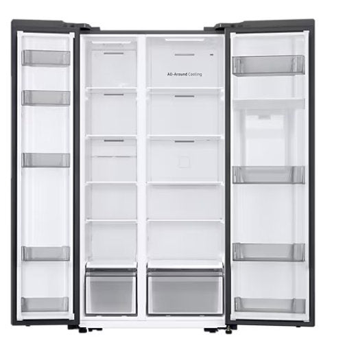 SAMSUNG 578L SIDE BY SIDE + WATER DISPENSER FRIDGE- SILVER