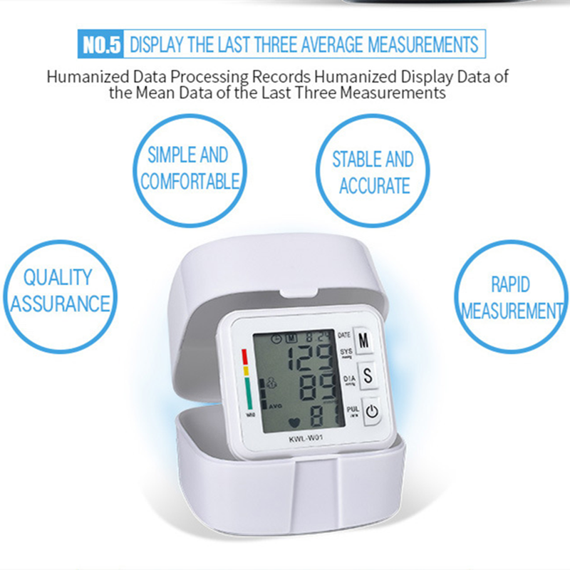 New home automatic smart wrist type electronic blood pressure monitor without voice blood pressure meter