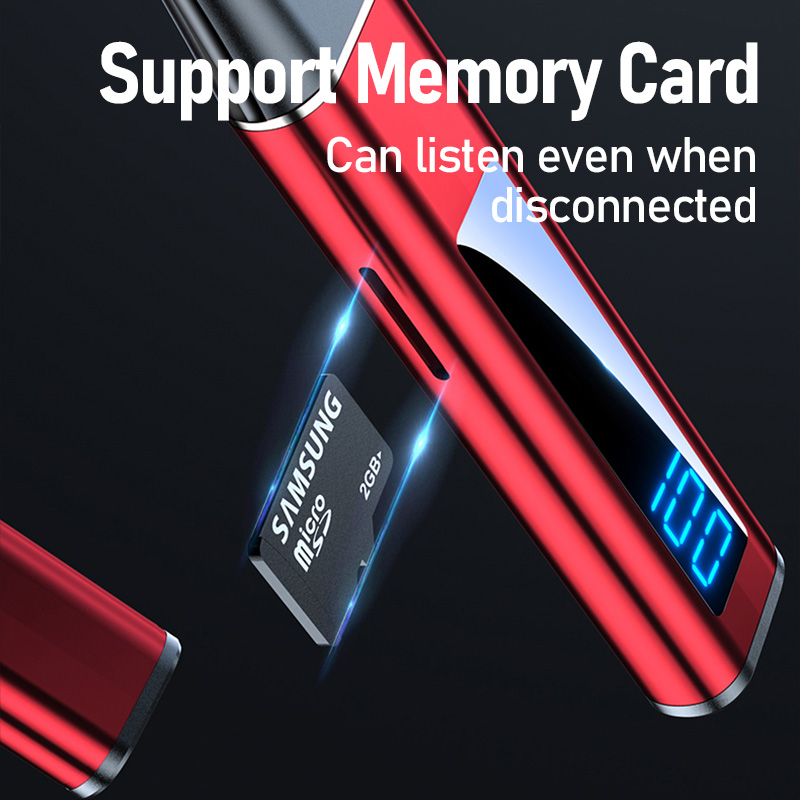 NEW 5.1 Bluetooth Headphon 100 Hours Playback Bass In Ear Headset Wireless Earphon Neckband Waterproof Headphones TF Card Magnet