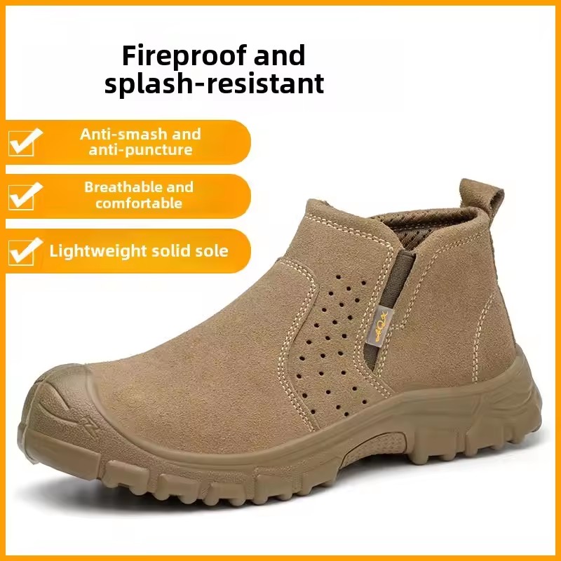 Labor Insurance Shoes Anti-smashing Anti-piercing Hair Generation Electric Welding Shoes Workshoes Wear-resistant Safety Shoe