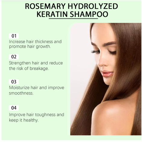 Rosemary Shampoo Soothing Scalp Anti Dandruff Refreshing Fluffy Repair Split Ends Plant Oil Control Nourishment Hair Shampoo