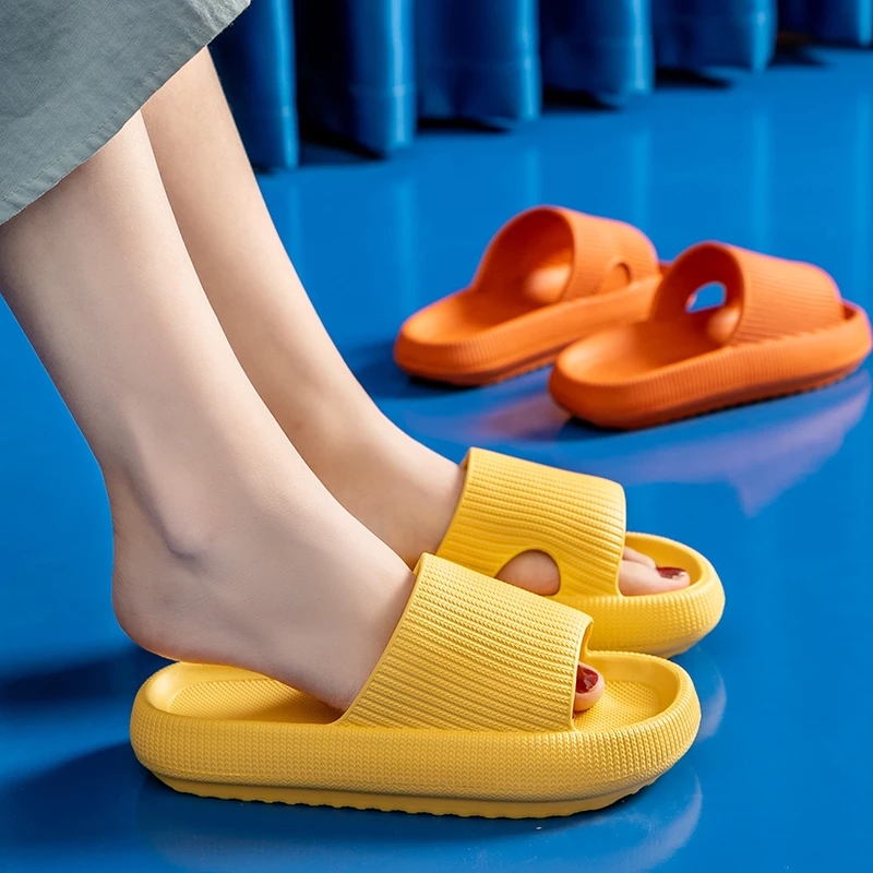 Home Slippers Summers Thick Platform Womens Sandals Indoor Bathroom Anti-slip Slides Ladies men's Shoes mules Dropshipping