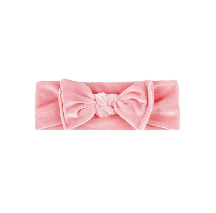 New style children's hair band golden velvet bow scarf baby hair accessories