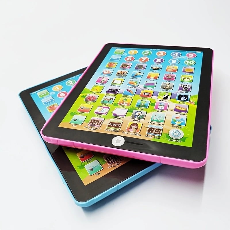 Kids' Learning Pad English Preschool Early Educational Tablet Toys for Babies Alphabet Birthday Gifts From 2-5 Years Old