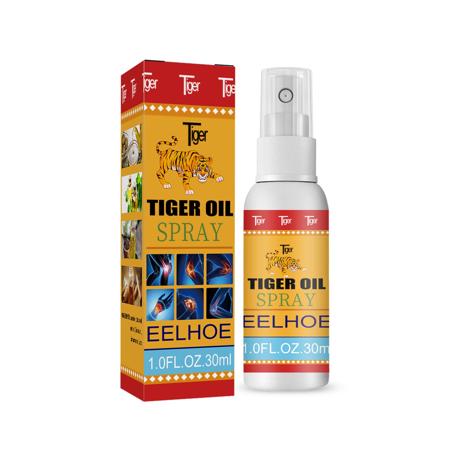 Tiger Muscle Pain Spray Relieve Body Joint Pain Knee Lumbar Vertebra Active External Spray