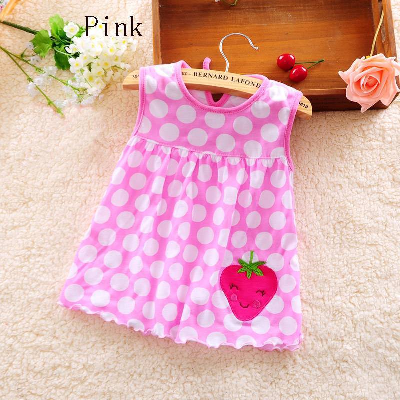 0-1 Year Old Baby L Dress Dress Skirt Female Flower Cotton Embroidery Princess Skirt