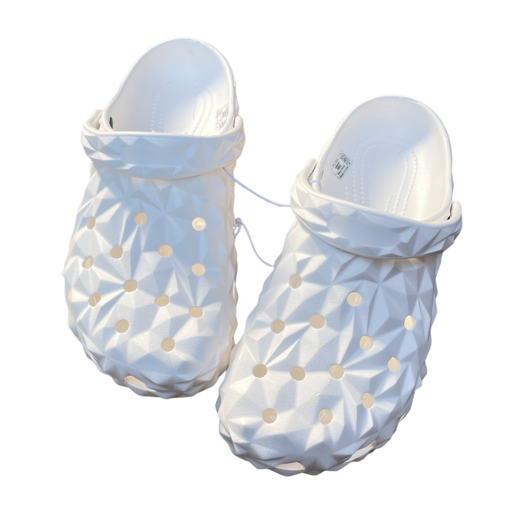 Men's perforated shoes with non smelly feet and anti slip thick sole EVA perforated shoes for women