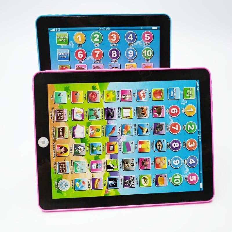 English Preschool Early Educational Tablet Toys for Babies Alphabet Birthday Gifts From 2-5 Years Old