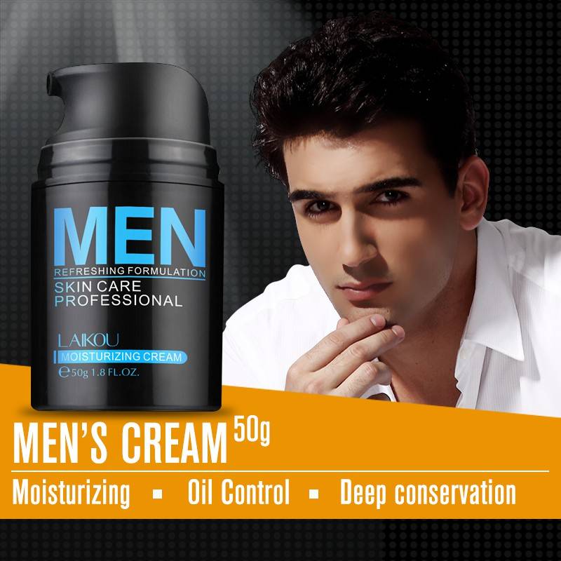 LAIKOU Hyaluronic Acid Face Cream Oil-control Men Lift Anti-Wrinkle Firming Shrink Pores Acne Day Cream Moisturizing Whitening