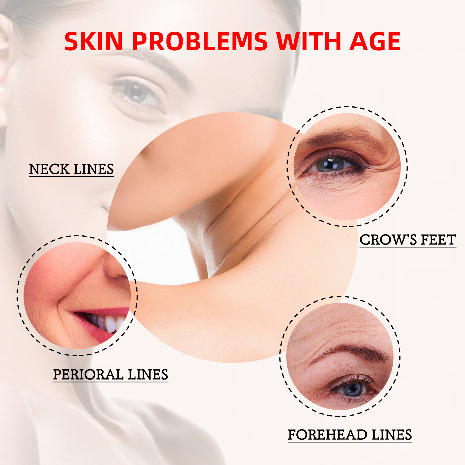 Instant Wrinkle Remover Face Cream Anti Aging Firming Lifting Fade Fine Lines Whitening Moisturizing Brighten Tighten Skin Care
