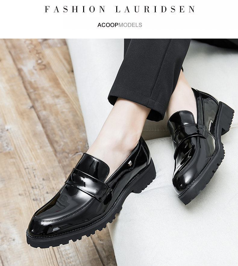Shoes Male Pointed Loafers Patent Leather Driving Shoes Original Men Formal Club Wedding Party Shoes Men Luxury Designer Shoes