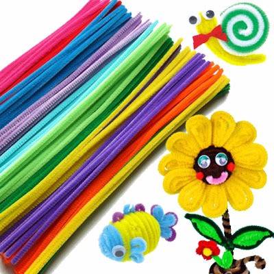 100pcs Multicolour Chenille Stems Pipe Cleaners Handmade DIY Art Craft Material kid Creativity handicraft Toy