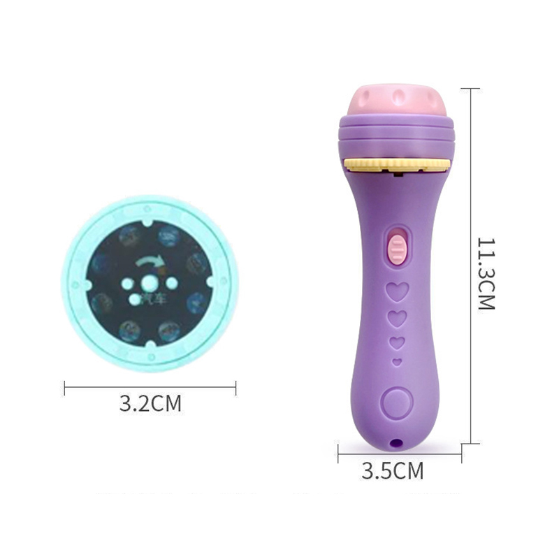 Flashlight Projector Baby Sleeping Story Book Torch Lamp Flashlight Projector Toy for Kid Holiday Birthday Early Education Toy