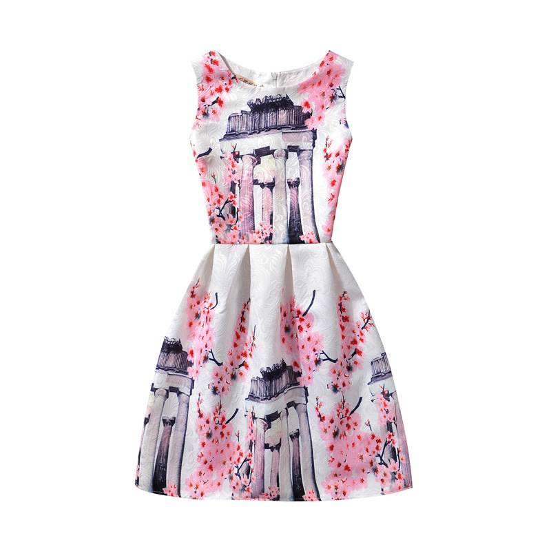 Girls Spring New Butterfly Print Vest Skirt Korean Small and Medium Girls One Piece Children's Skirt