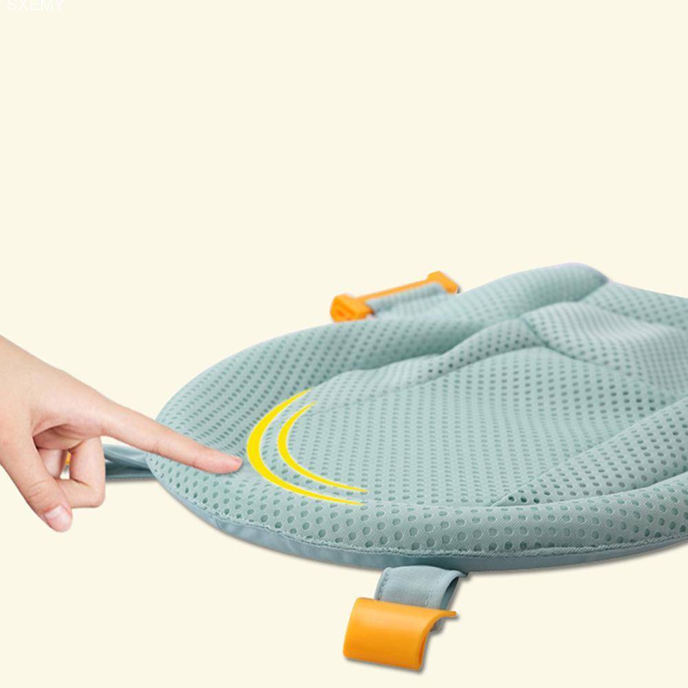 Buy 1 Get 1 Baby Cotton Bath Mesh Infant Adjustable Tub Non-slip T-shaped Shower Tuck Net for Newborn Baby Bathing