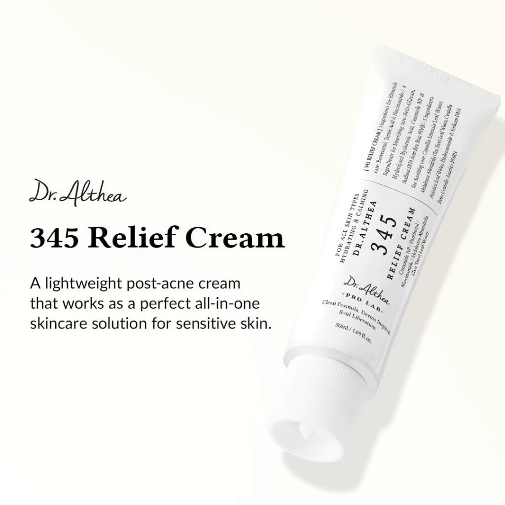 Dr. Althea 345 Relief Cream 50ml | Niacinamide Dark Spot & Blemish Reducing Brightening Cream