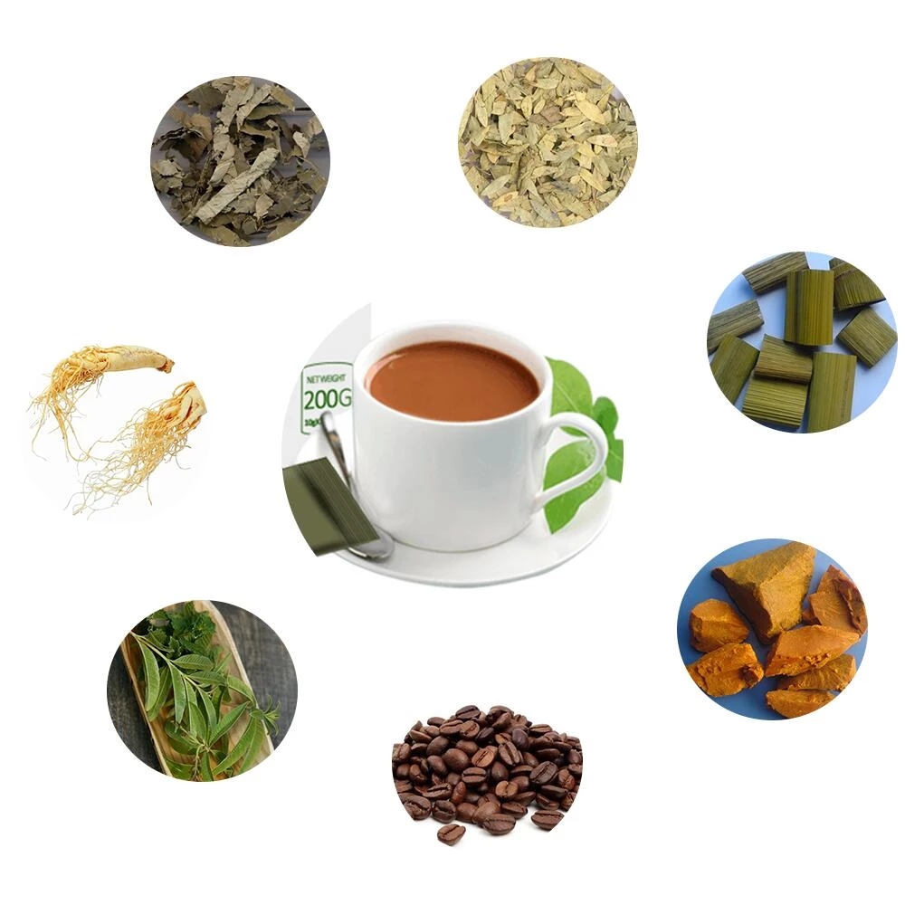 1packs/20bags Chinese Natural Antioxidant Cleans Intestines Weight Loss Enhancer Dietary Supplement Energy Booster Green Coffee