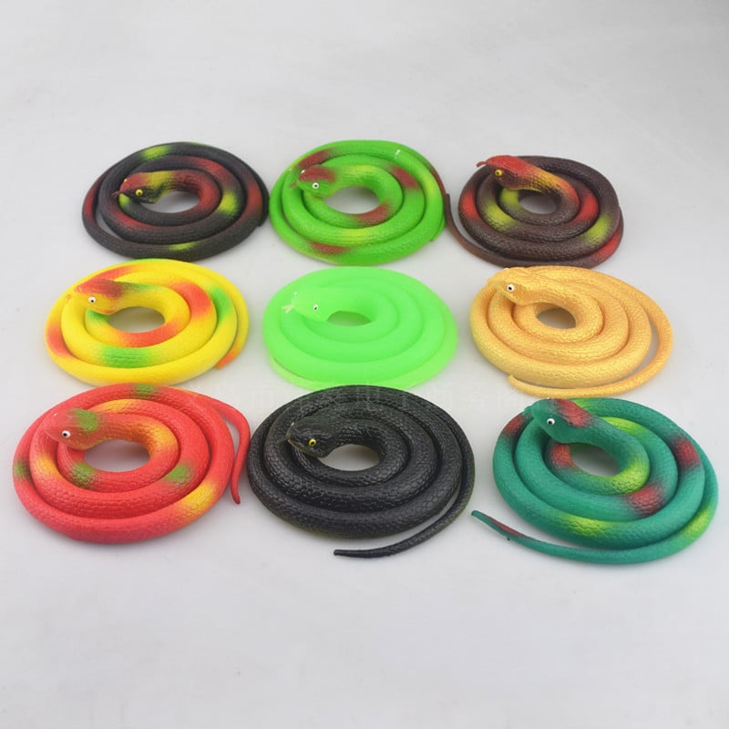 Soft Rubber Toy 75cm Snake Safari Garden Props Joke Prank Gift Novelty And Gag Playing Jokes Toys