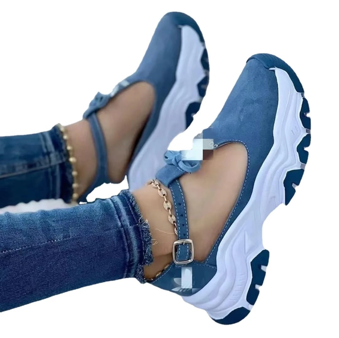 Women's Sandals Sneaker Spring Platform Buckle Brock Large Size Women's Shoes on Offer with Sandales Femmes