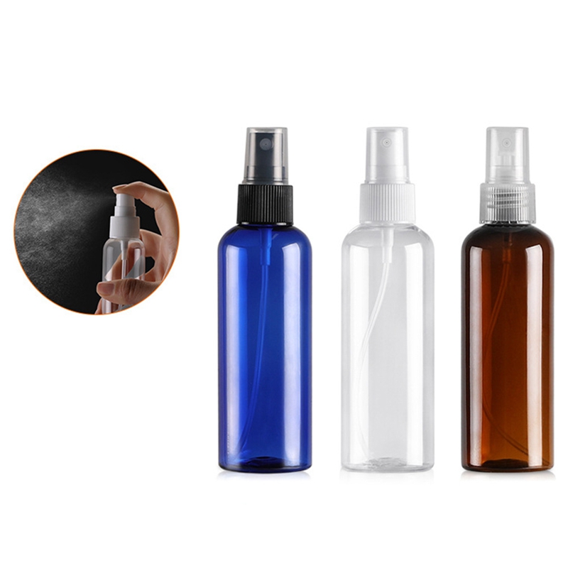 1pc / 100ml round shoulder watering can, cosmetic perfume spray bottle, split bottle plastic bottle, PET spray bottle
