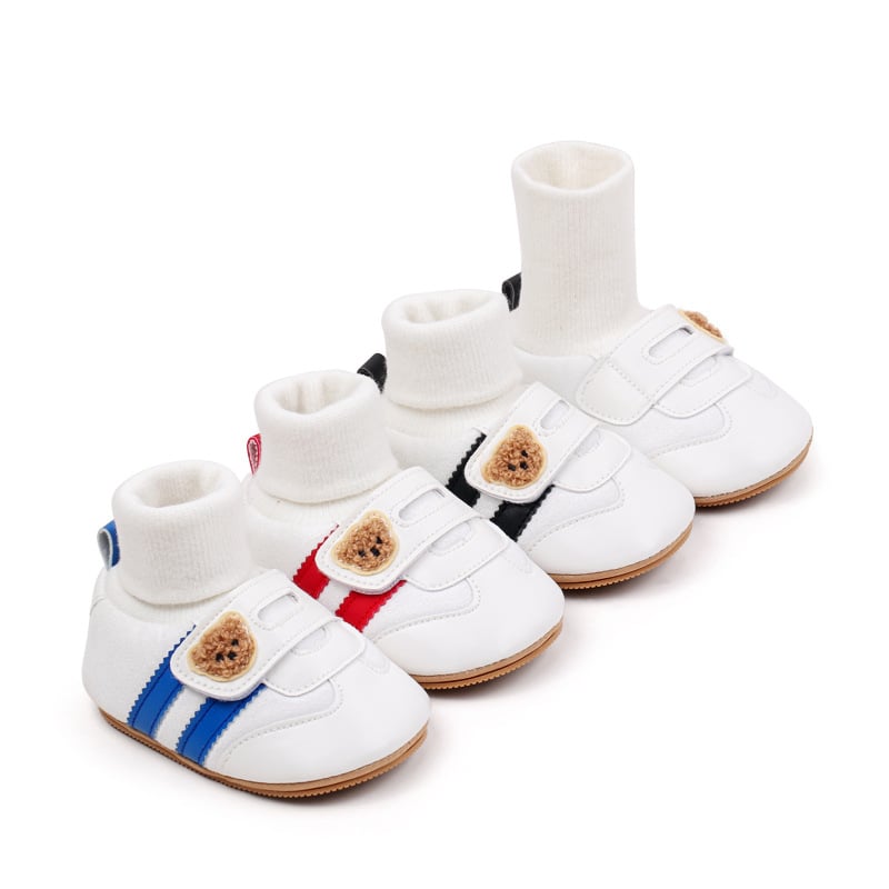 Baby Shoes Soft Cotton Sock Shoes Ankle-covered Style Spring & Autumn Sneakers Cute Design Newborn Prewalker Shoes