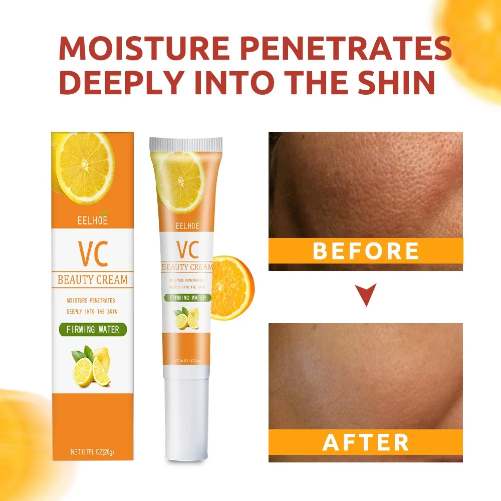 Eelhoe Whitening Face Cream Vitamin C Fade Freckls Dark Spots Pigmentation Melanin Facial Gel Moisturizing Firming Skin Care