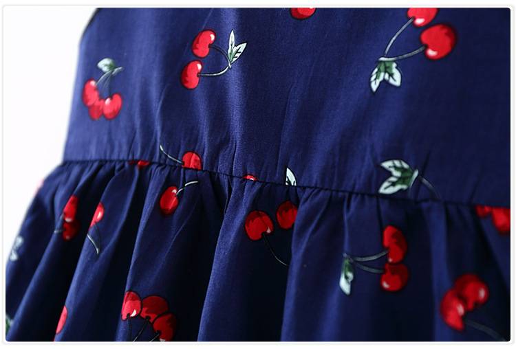 Cute Print Children Princess Dresses Baby Girls A-Line Lovely Sleeveless Summer Dress Kids Girls Cotton Bow Decor Clothes