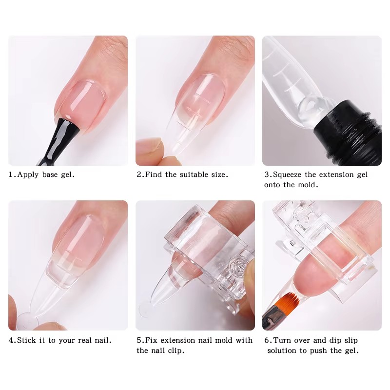 1pcs/set Acrylic Nail Clip Gel Polish Quick Building Tips Clip Finger Nail Gel Polish Extension UV Lamps Manicure Nail Art Tool
