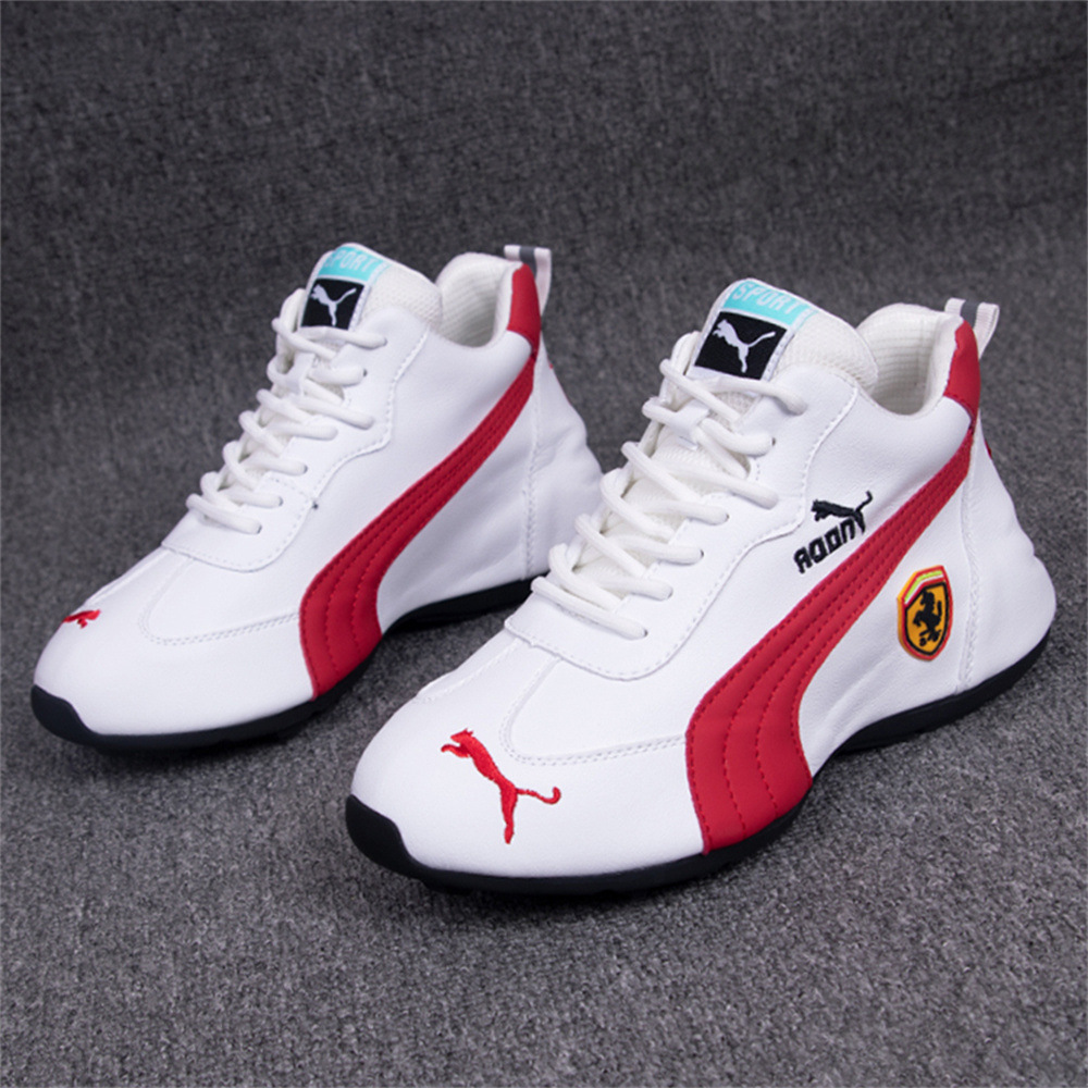 Spring and Autumn Women's Shoes Fashion Leisure Breathable Soft Sole Leather Top Heightened Dad's Shoes