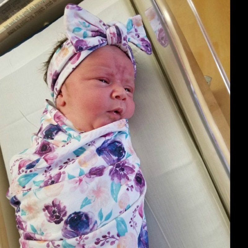 0-1 Years Old Printed Baby Wrap Cover Newborn Wrapped Tire Cap Three-piece Printed Elastic Wrap Cover 80*80cm