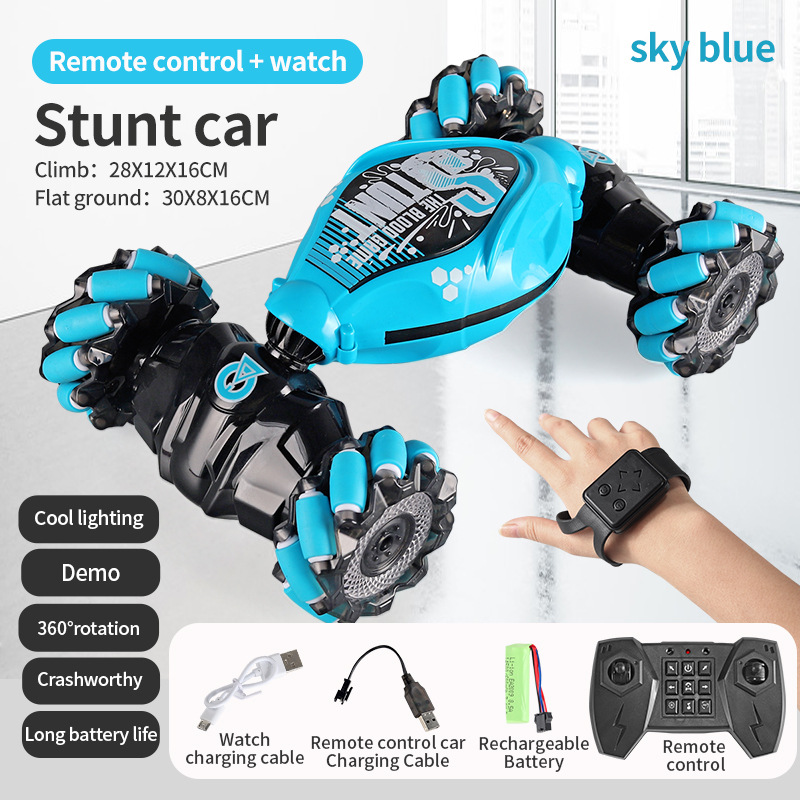 4Wd RC Car Toy Gesture Sensing Spray Twisting Stunt Drift Car Radio Remote Controlled Cars RC Toys for Children Boys Adults