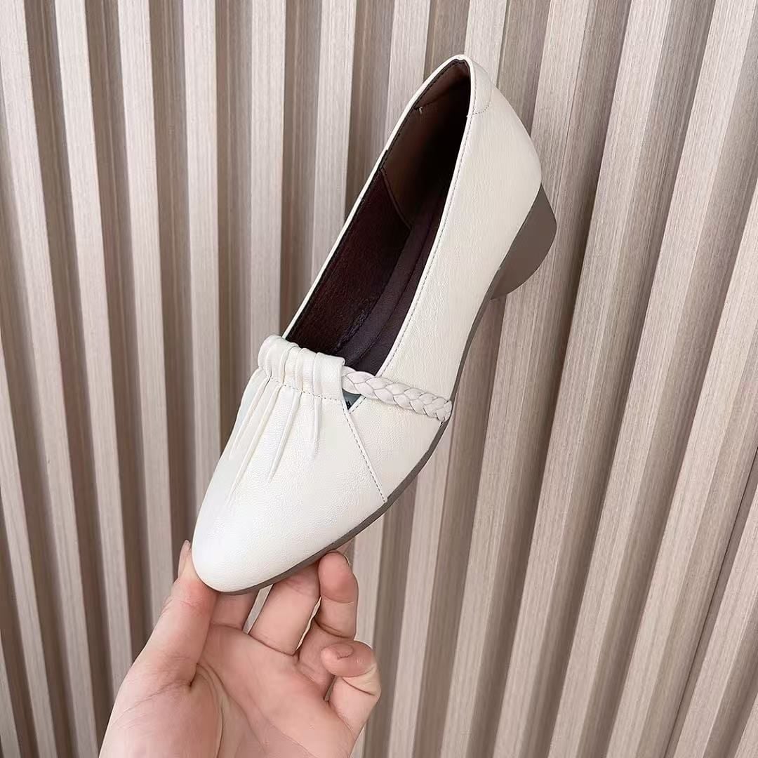 Women Fashion Sweet Light Weight Spring & Summer Anti Skid Square Heel Shoes Lady Classic Office Work Shoe