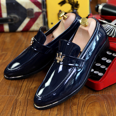 Fashion Soft Leather Slip-on Pointed Toe Business Shoes Casual Flats Breathable Leisure British Men Loafers Moccasins Oxford