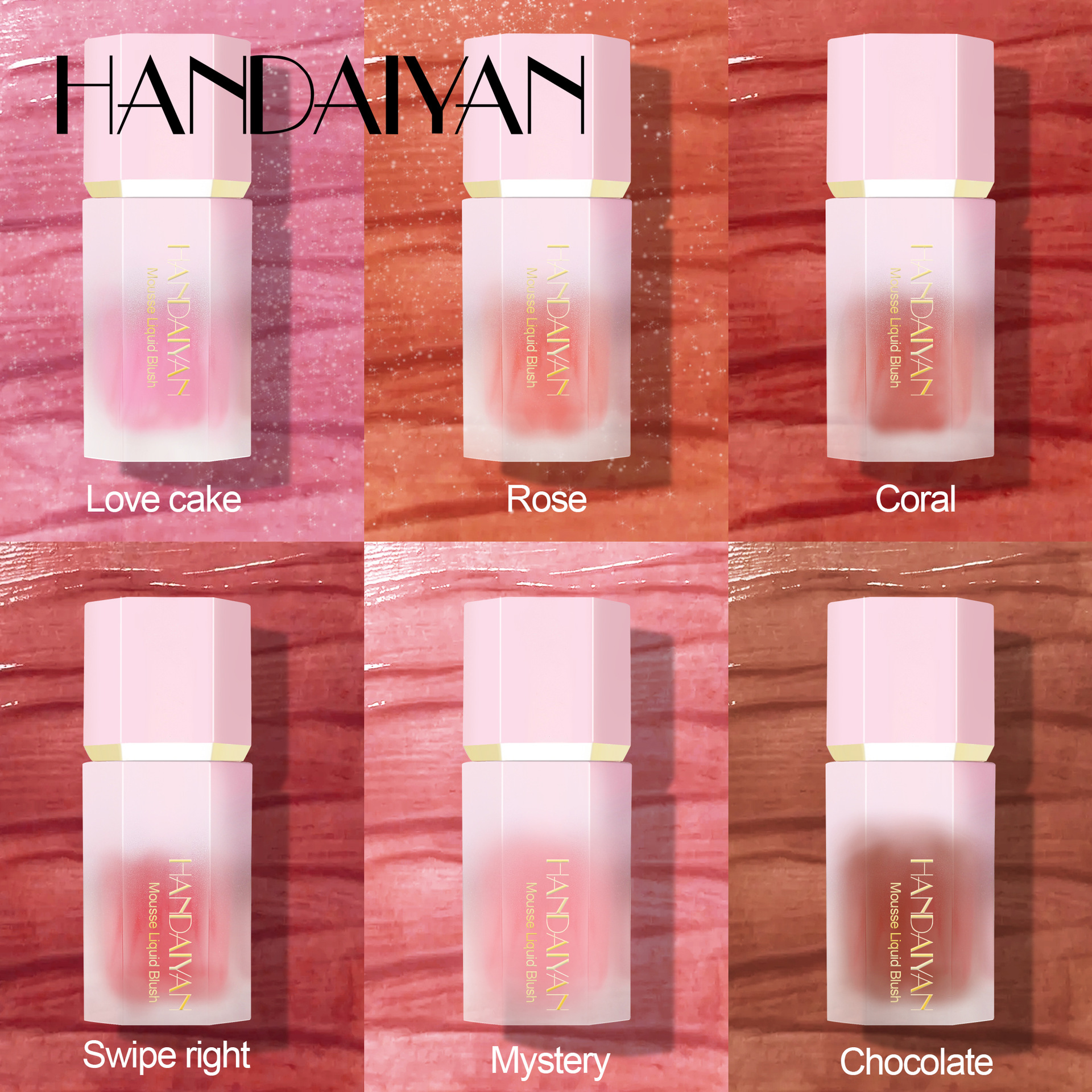 New Liquid Cheek Blush Facial Nourishing Blush Gel Cream Natural Waterproof Multi-purpose Eye Shadow Contouring Makeup Cosmetics