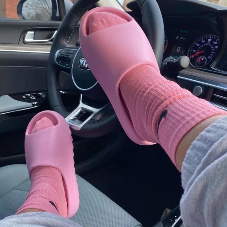 women slides shoes orange Summer new brand Slippers Thick-soled slippers jelly slides women designer slide outdoor