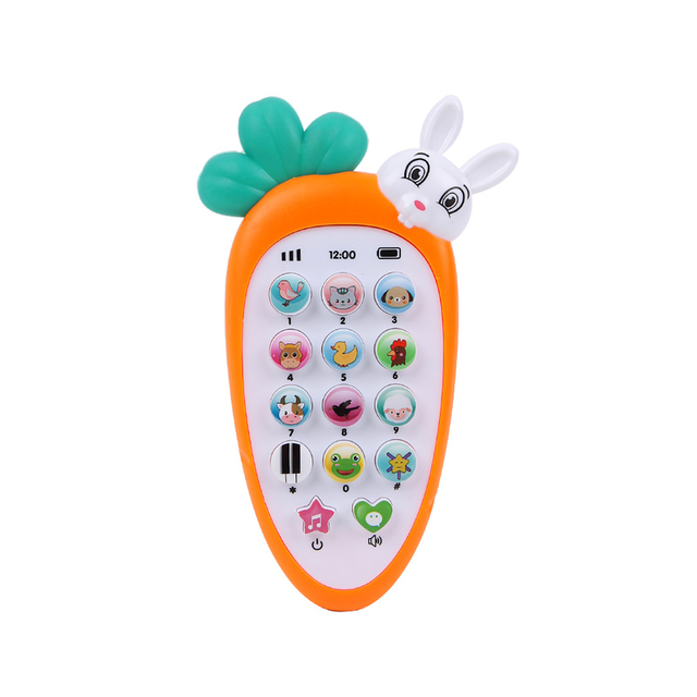 1pc Stylish Retro-Inspired Kid’s Electronic Toy Phone – Bright Colors, Soft Touch Design & Multi-Sensory Learning