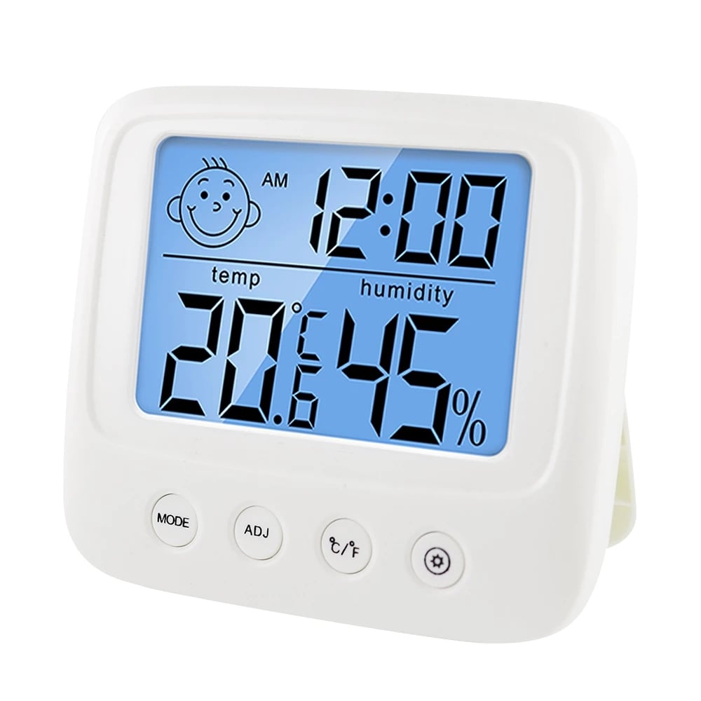 LCD Digital Temperature Humidity Meter Backlight Home Indoor Electronic Hygrometer Thermometer Weather Station Baby Room