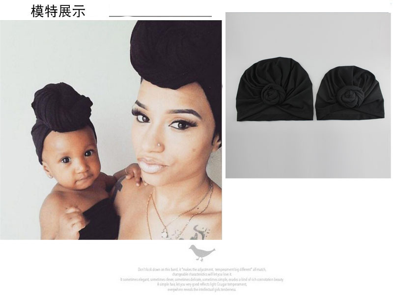 2pcs/set Mother And Baby Headband Baby Girls Big Bow Headband Stretch Turban Knot Head Wraps Mom & Baby Hair Accessories